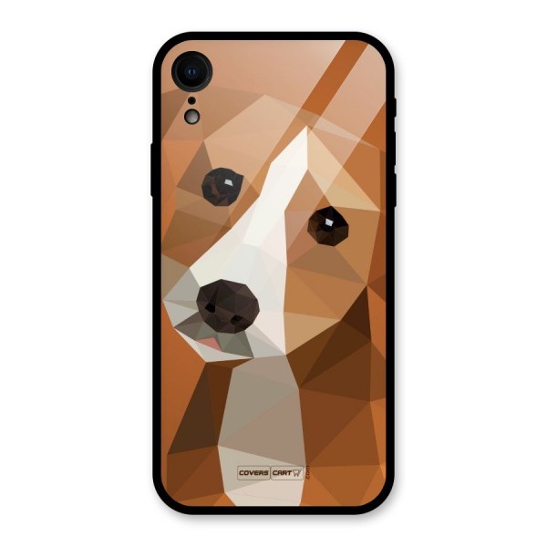 Cute Dog Glass Back Case for XR