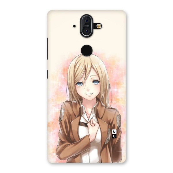 Cute Girl Art Back Case for Nokia 8 Sirocco