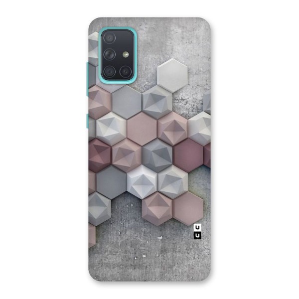 Cute Hexagonal Pattern Back Case for Galaxy A71