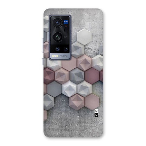 Cute Hexagonal Pattern Back Case for Vivo X60 Pro Plus