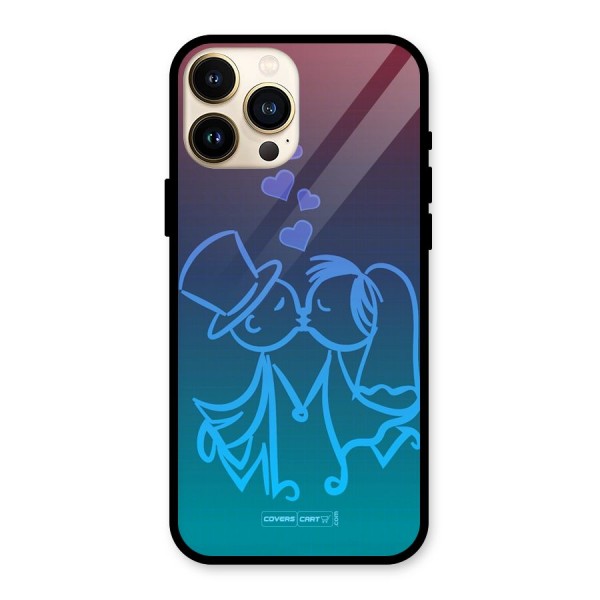 Cute Love Glass Back Case for iPhone 13 Pro Max