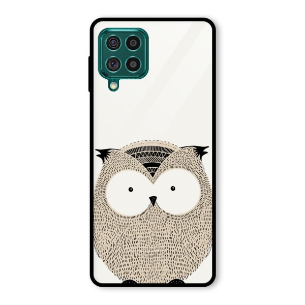 Cute Owl Glass Back Case for Galaxy F62