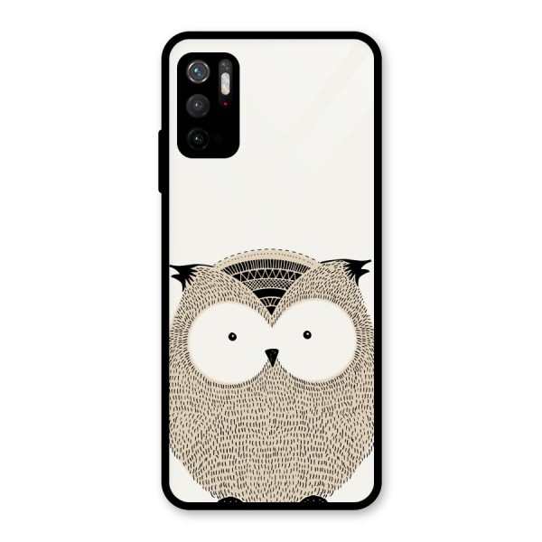 Cute Owl Glass Back Case for Poco M3 Pro 5G