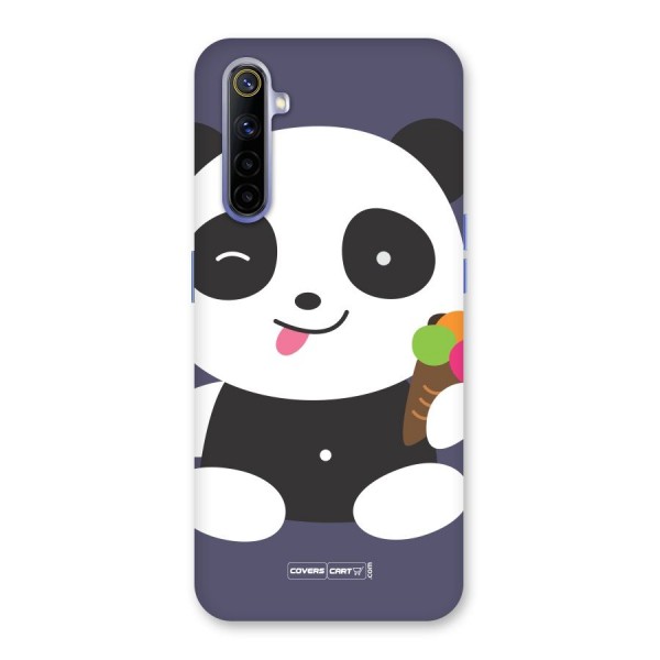 Cute Panda Blue Back Case for Realme 6