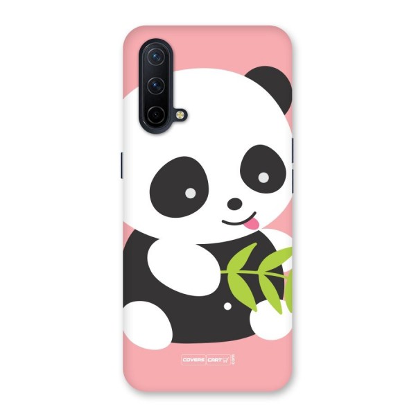 Cute Panda Pink Back Case for OnePlus Nord CE 5G