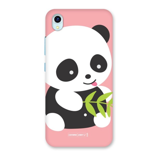 Cute Panda Pink Back Case for Vivo Y1s