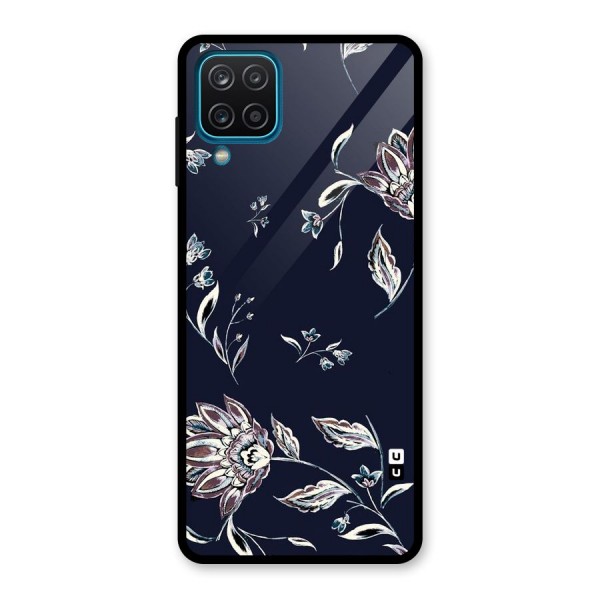 Cute Petals Glass Back Case for Galaxy A12