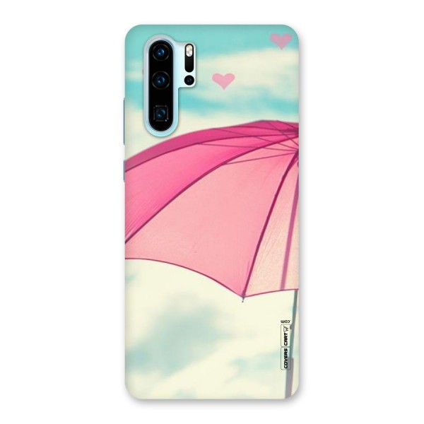 Cute Pink Umbrella Back Case for Huawei P30 Pro