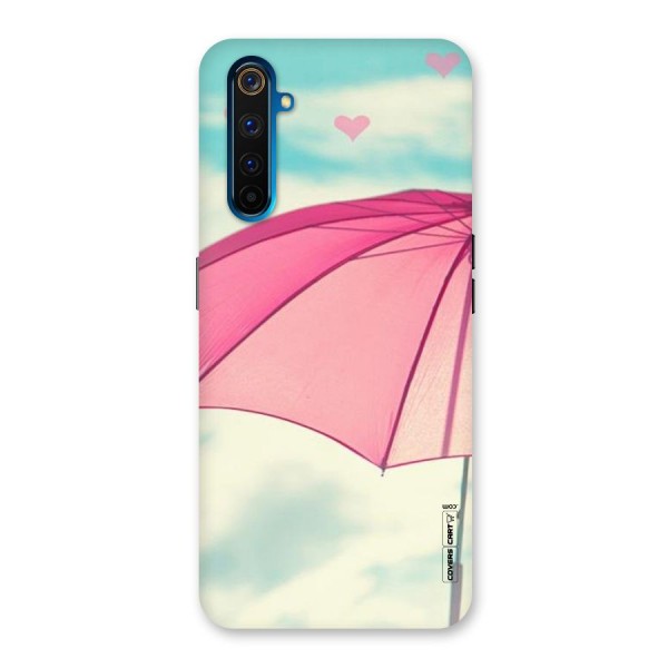 Cute Pink Umbrella Back Case for Realme 6 Pro