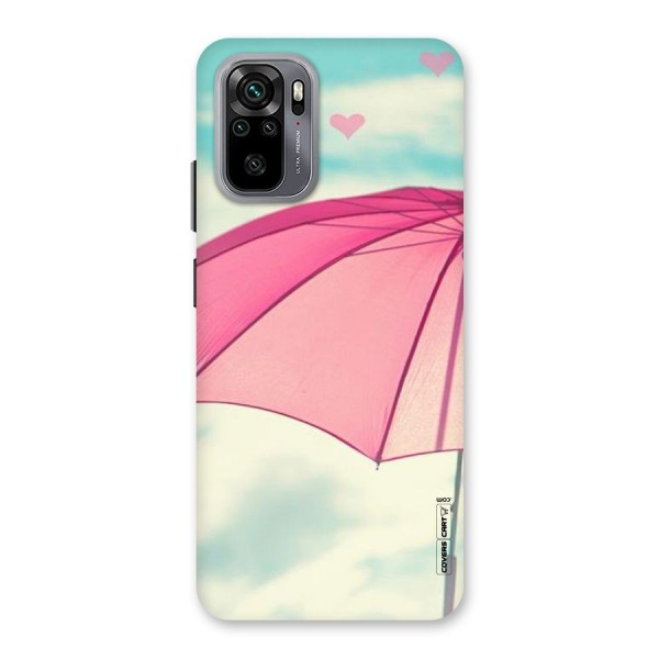 Cute Pink Umbrella Back Case for Redmi Note 10