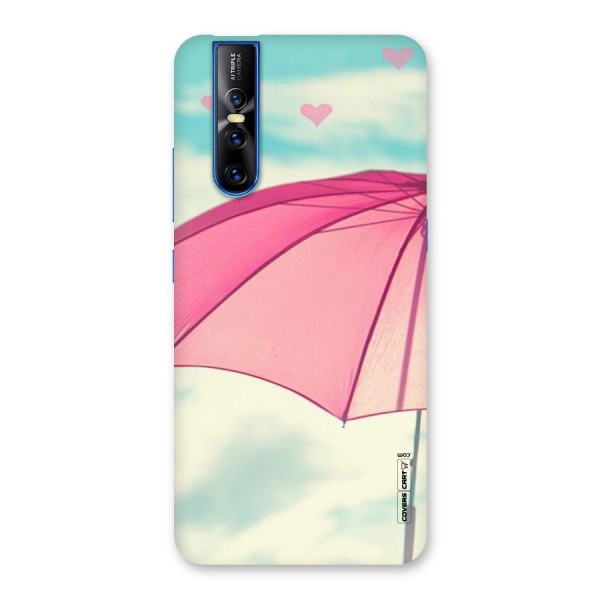 Cute Pink Umbrella Back Case for Vivo V15 Pro