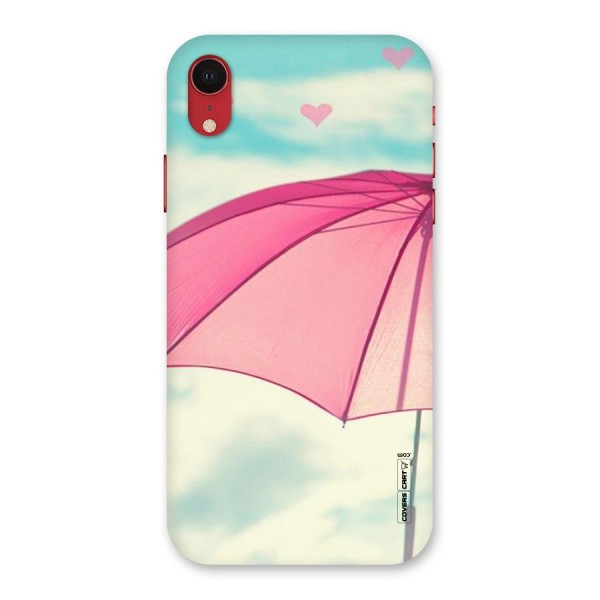 Cute Pink Umbrella Back Case for iPhone XR