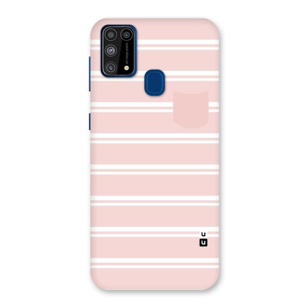 Cute Pocket Striped Back Case for Galaxy M31