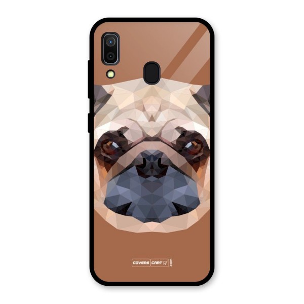 Cute Pug Glass Back Case for Galaxy A30