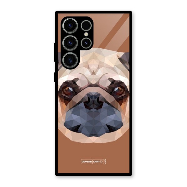 Cute Pug Glass Back Case for Galaxy S23 Ultra