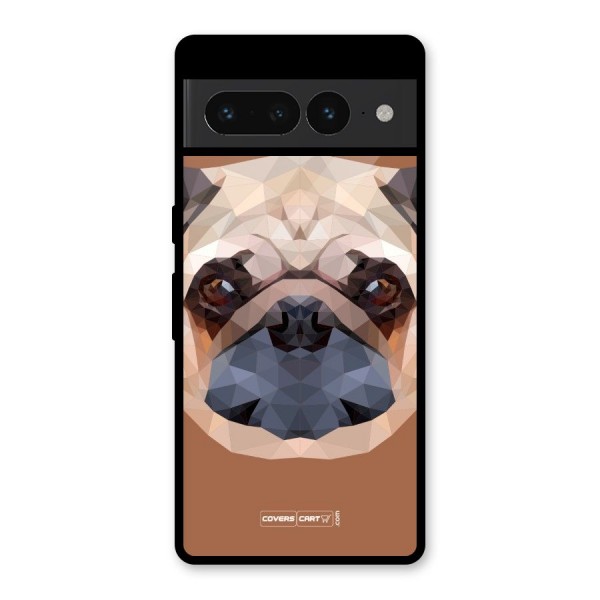 Cute Pug Glass Back Case for Google Pixel 7 Pro