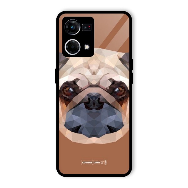 Cute Pug Glass Back Case for Oppo F21s Pro 4G