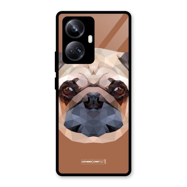 Cute Pug Glass Back Case for Realme 10 Pro Plus