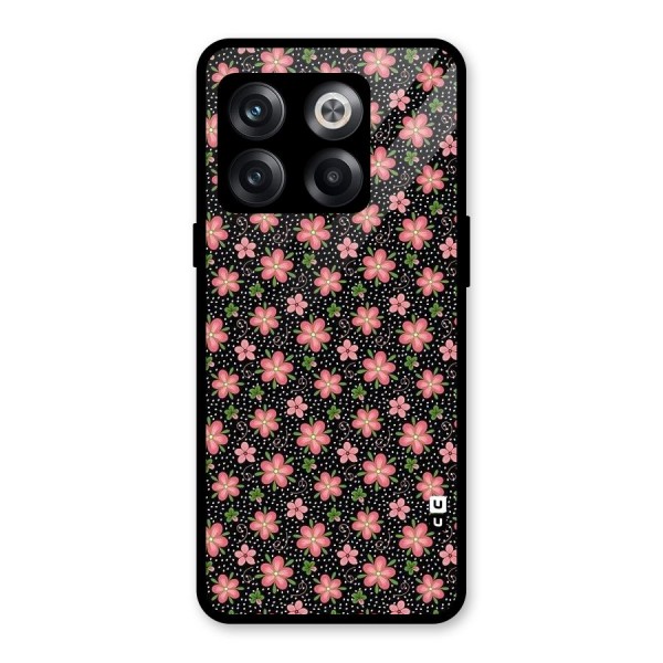 Cute Tiny Flowers Glass Back Case for OnePlus 10T