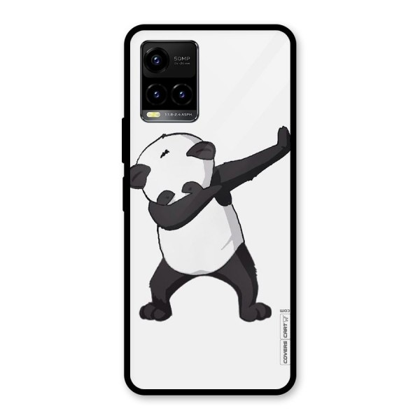 Dab Panda Shoot Glass Back Case for Vivo Y21 2021