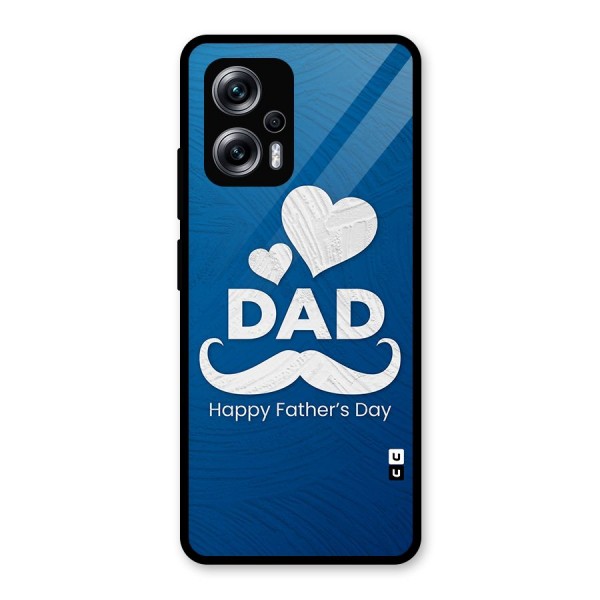 Dad Happy Fathers Day Glass Back Case for Redmi K50i