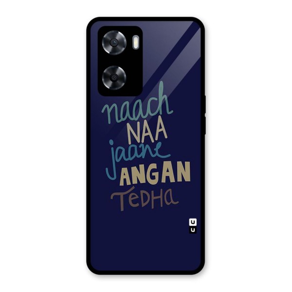 Dance Words Glass Back Case for Oppo A57 2022