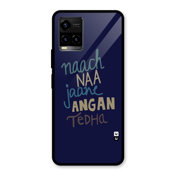 Dance Words Glass Back Case for Vivo Y21A