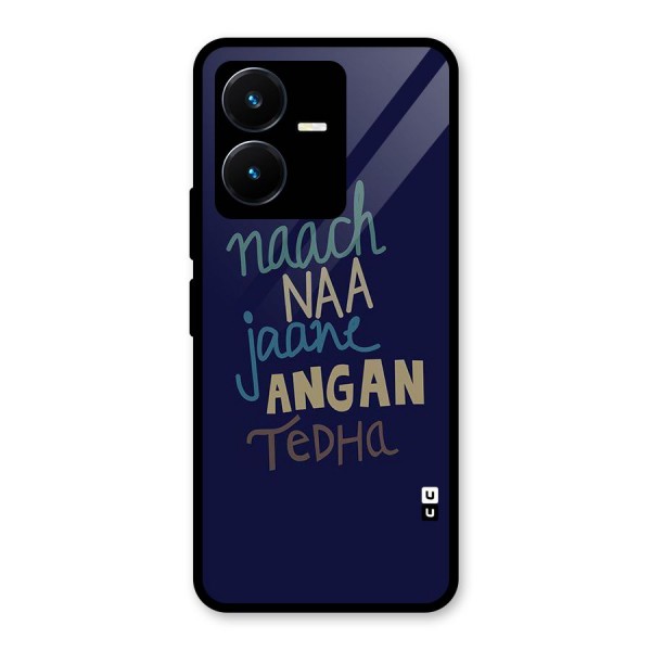 Dance Words Glass Back Case for Vivo Y22