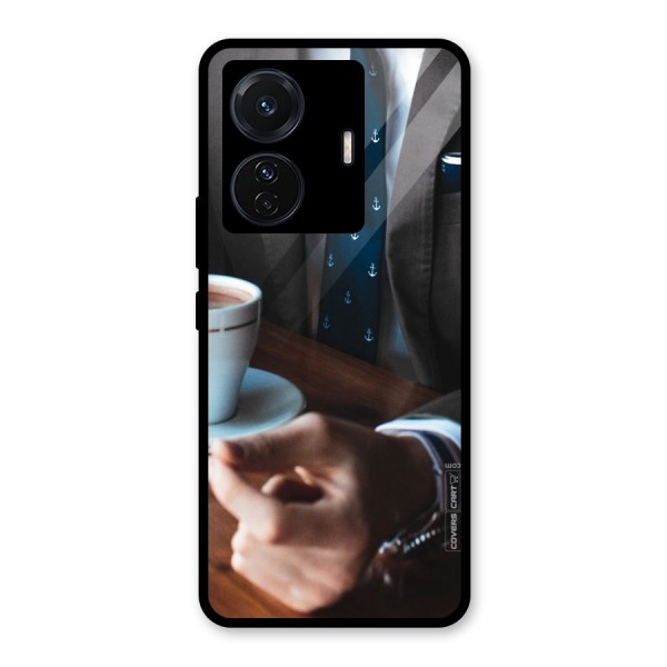 Dapper Suit Glass Back Case for Vivo T1 Pro