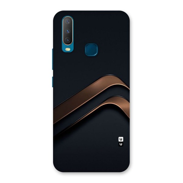 Dark Gold Stripes Back Case for Vivo Y17