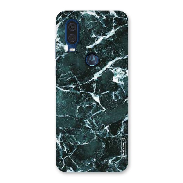 Dark Green Marble Back Case for Motorola One Vision