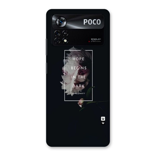 Dark Hope Back Case for Poco X4 Pro 5G