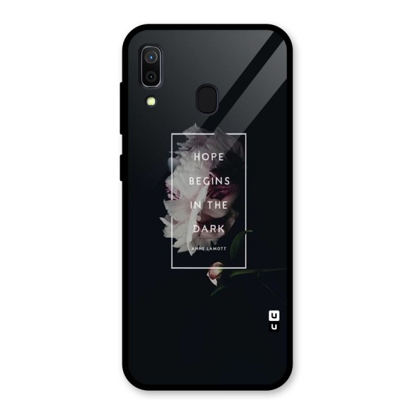 Dark Hope Glass Back Case for Galaxy A30