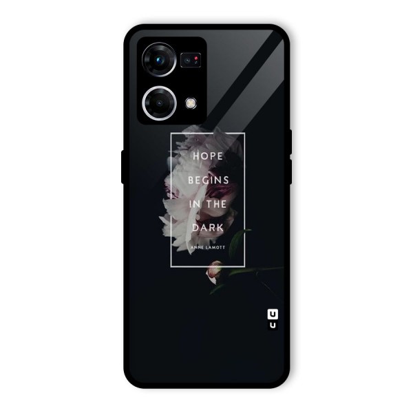 Dark Hope Glass Back Case for Oppo F21s Pro 4G