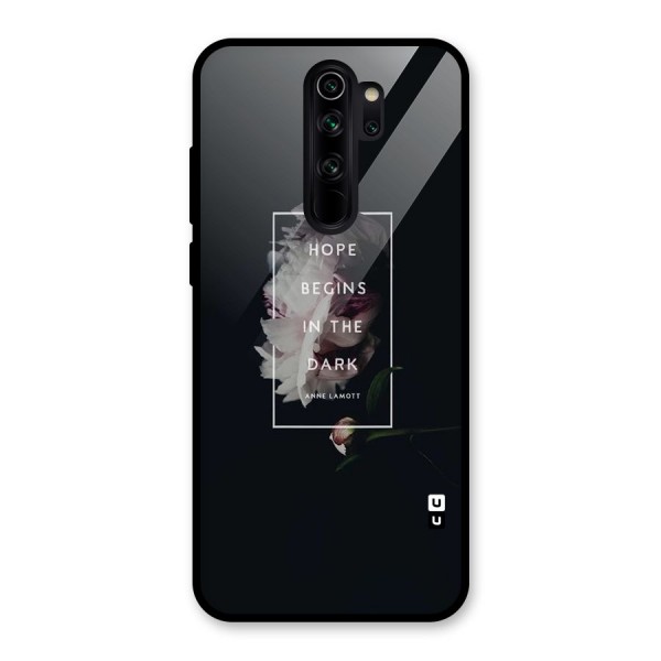 Dark Hope Glass Back Case for Redmi Note 8 Pro