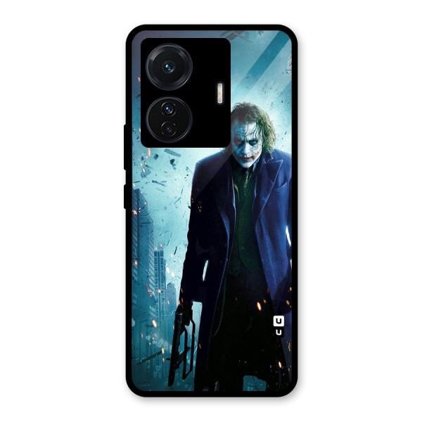 Dark Knight Joker Glass Back Case for Vivo T1 Pro