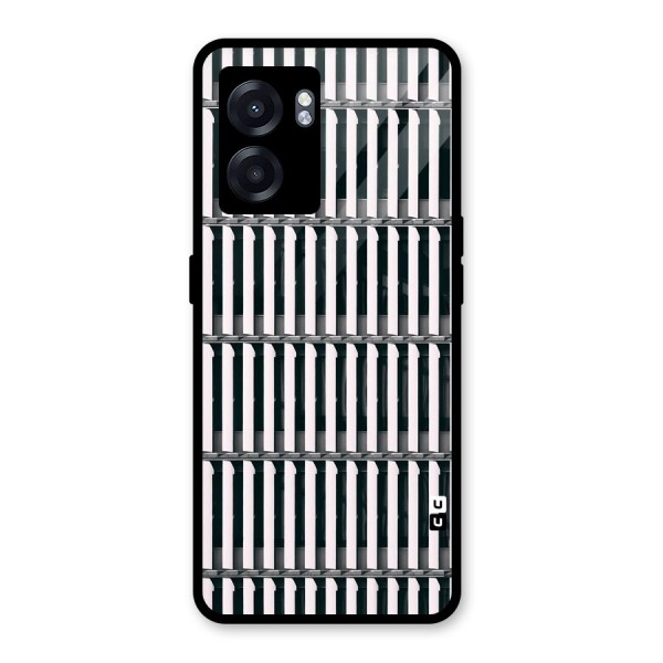 Dark Lines Pattern Glass Back Case for Oppo K10 (5G)