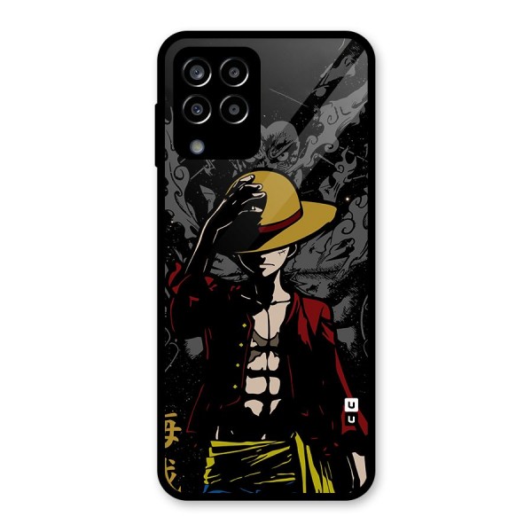 Dark Luffy Art Glass Back Case for Galaxy M33