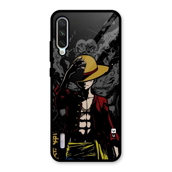 Dark Luffy Art Glass Back Case for Mi A3