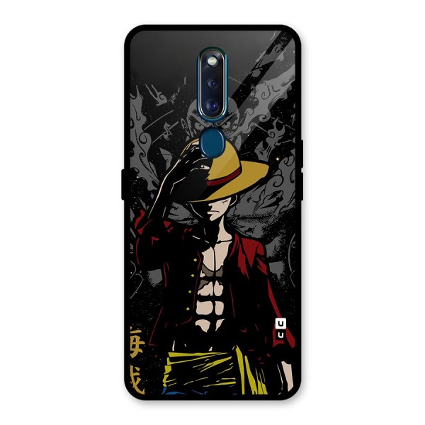 Dark Luffy Art Glass Back Case for Oppo F11 Pro