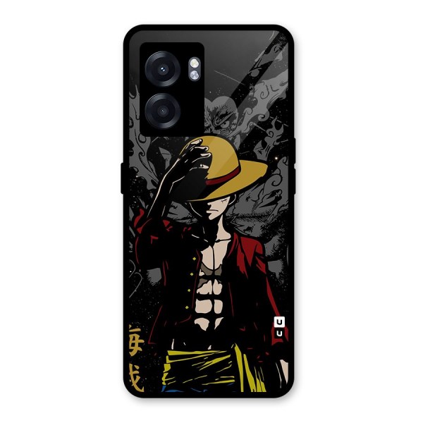 Dark Luffy Art Glass Back Case for Oppo K10 (5G)