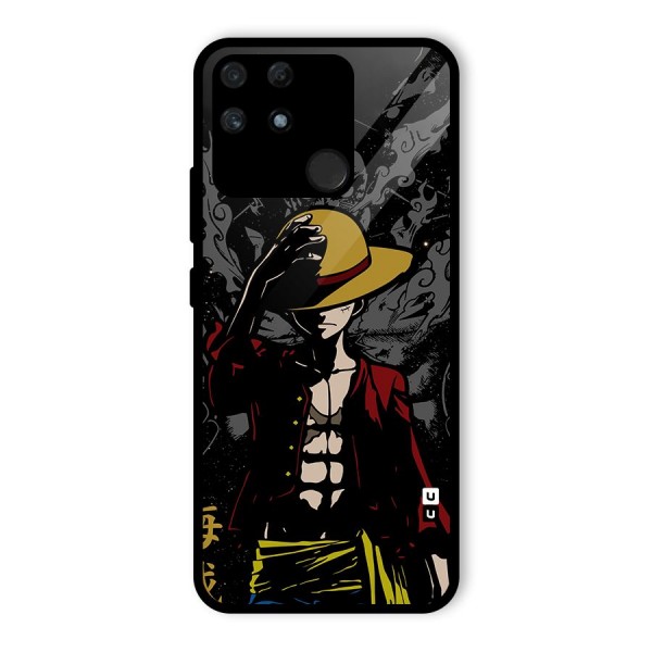 Dark Luffy Art Glass Back Case for Realme Narzo 50A