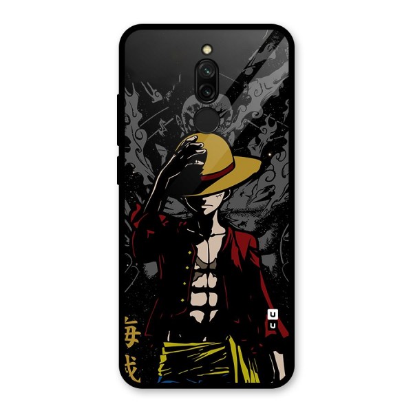 Dark Luffy Art Glass Back Case for Redmi 8