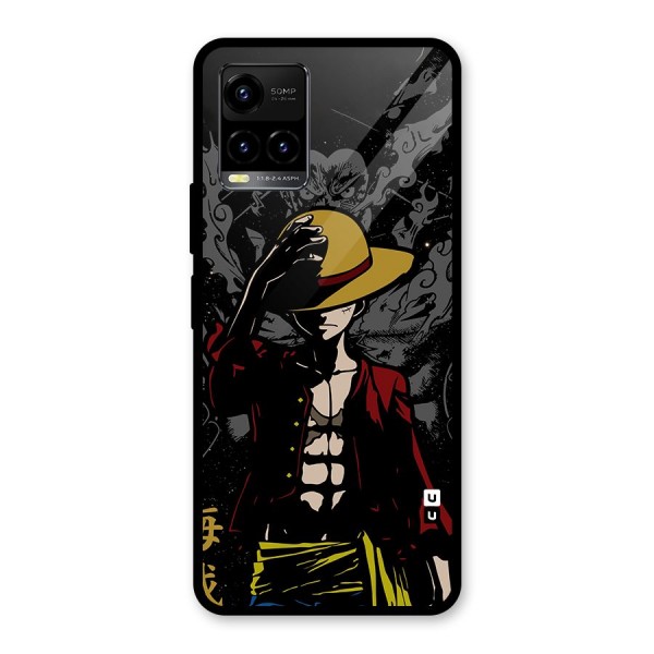 Dark Luffy Art Glass Back Case for Vivo Y21T