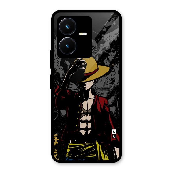 Dark Luffy Art Glass Back Case for Vivo Y22