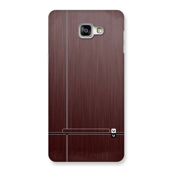 Dark Maroon Classic Design Back Case for Galaxy A9