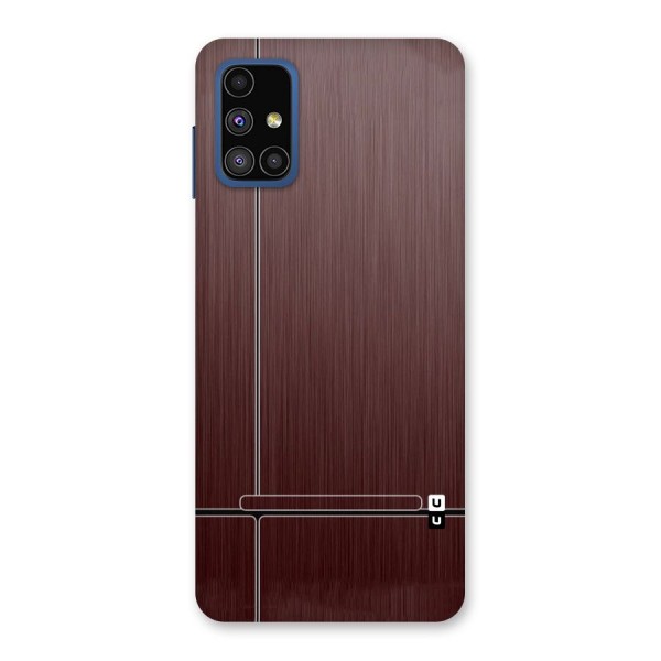 Dark Maroon Classic Design Back Case for Galaxy M51