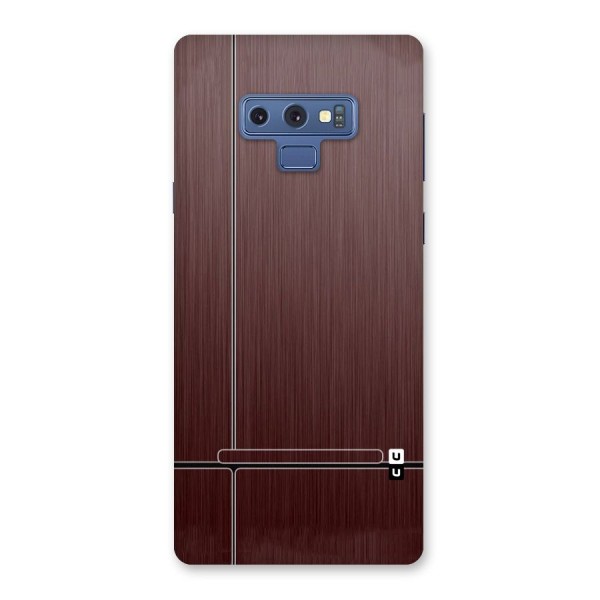 Dark Maroon Classic Design Back Case for Galaxy Note 9