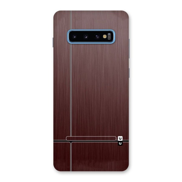 Dark Maroon Classic Design Back Case for Galaxy S10 Plus