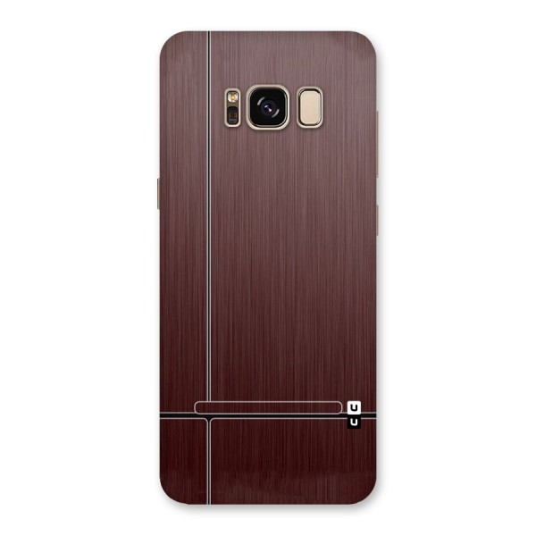 Dark Maroon Classic Design Back Case for Galaxy S8